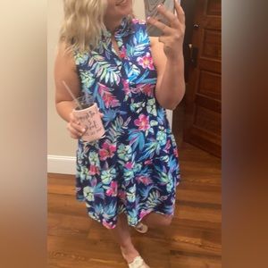 Bright Colors Floral Dress
